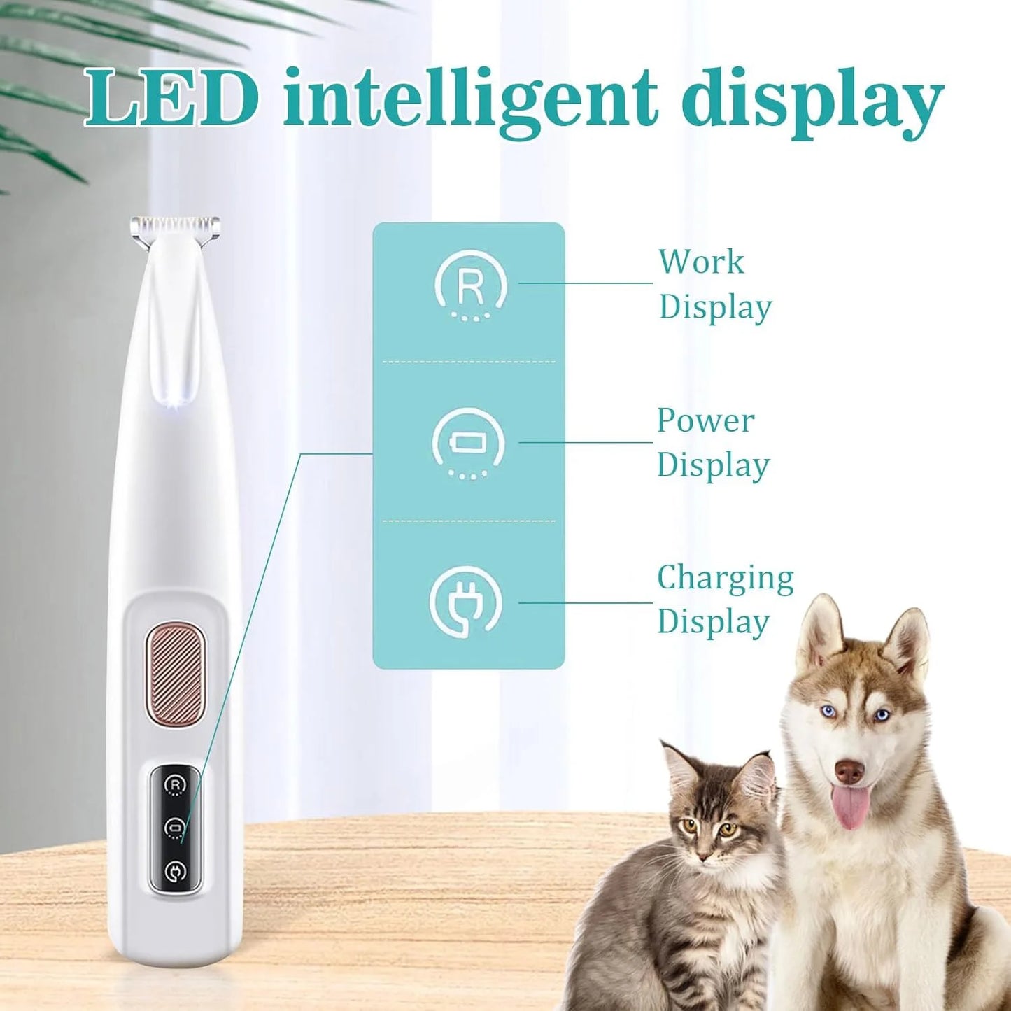 Rechargeable Paw Trimmer For Cats And Dogs With 18mm Blade