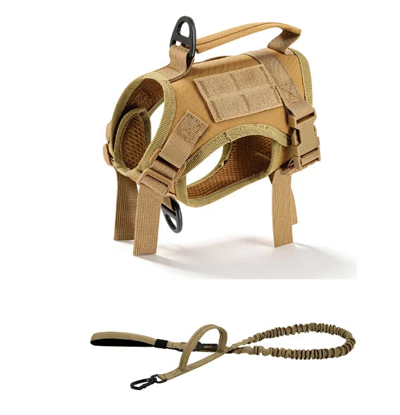 Adjustable Tactical Cat Harness Leash Set With Quick Release