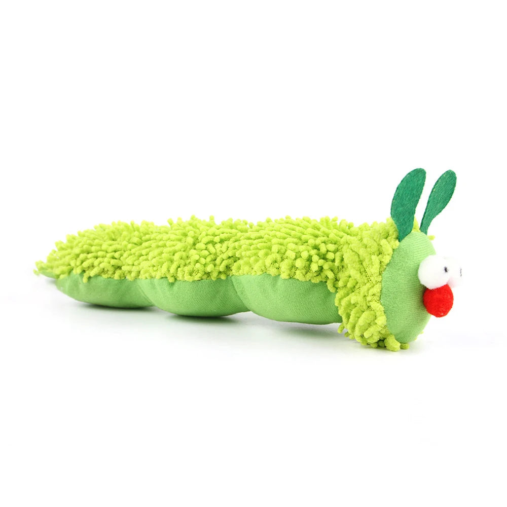 Caterpillar Cat Chew Toy With Catnip And Silvervine