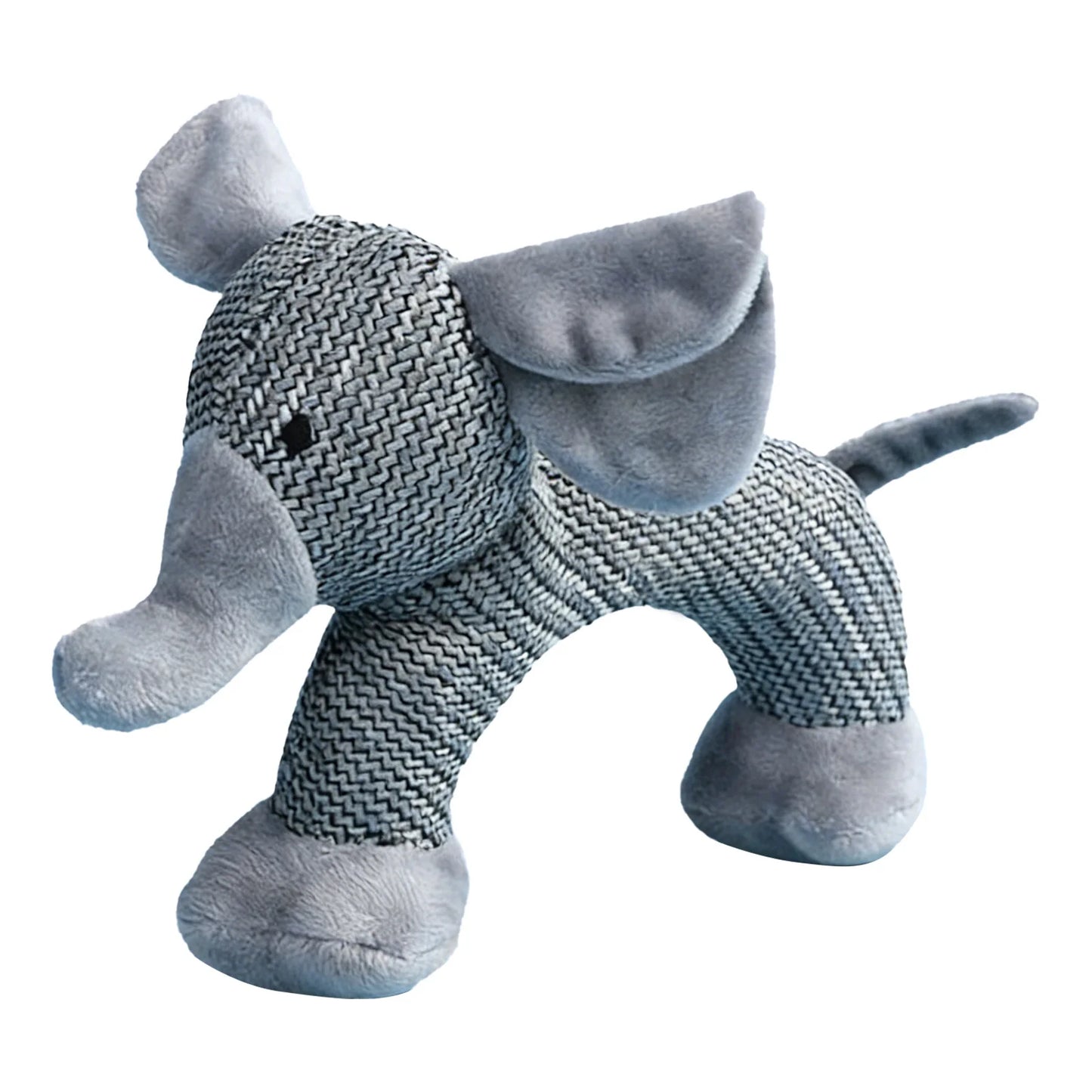 Squeaky Dog Teeth Grinding Toy Interactive Plush Linen Chew Toy
