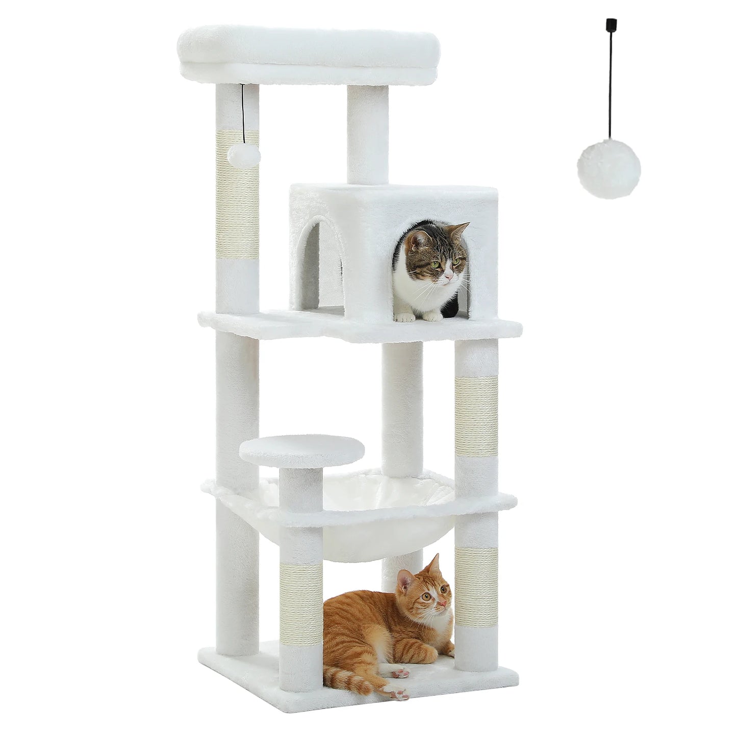 Petepela Cat Tree Indoor 5-Level Tower With Metal Frame