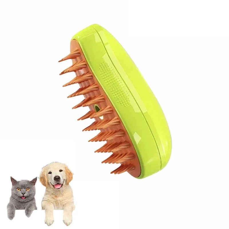 Cat Dog Steamy Brush 3 In 1 Electric Grooming Sprayer For Pets