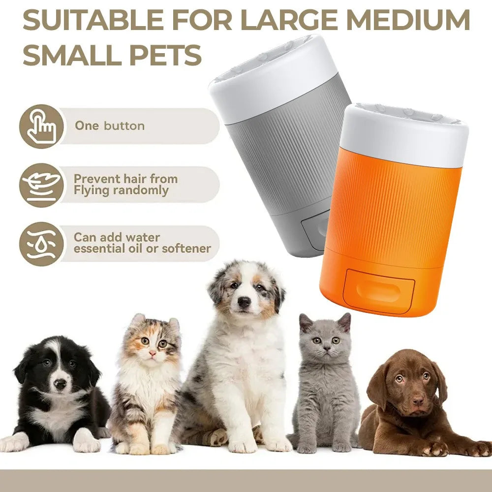Portable Dog Paw Washer Cup With Silicone Brush For Clean Paws