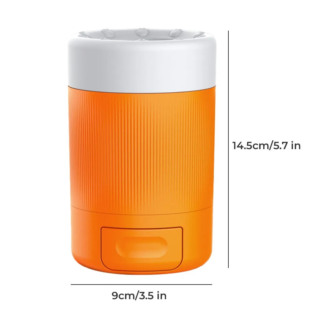 Portable Dog Paw Washer Cup With Silicone Brush For Clean Paws