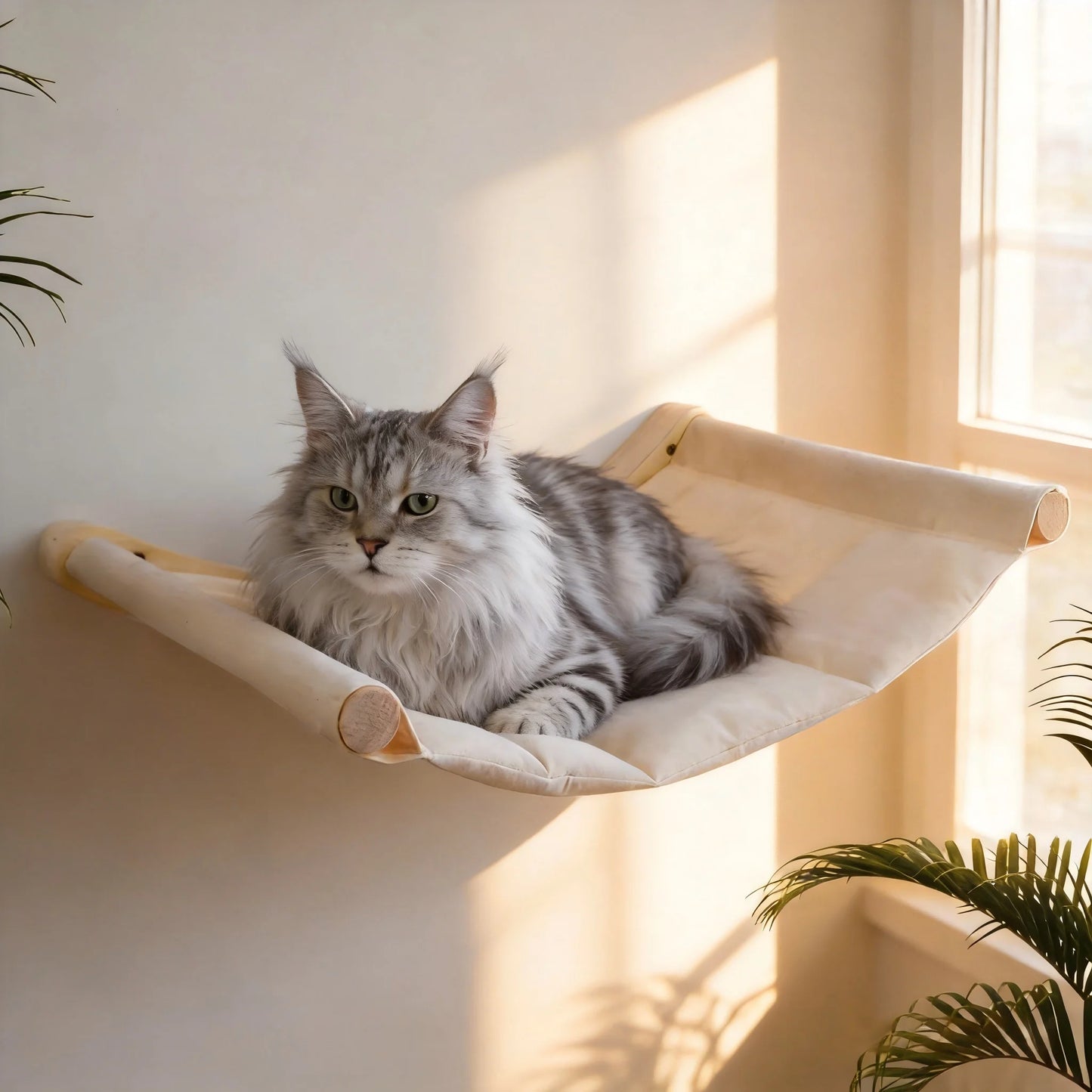 CWV Wall Mounted Cat Hammock With Premium Sisal Scratcher