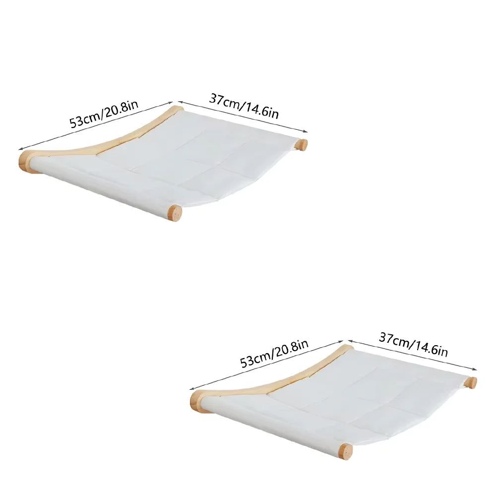 CWV Wall Mounted Cat Hammock With Premium Sisal Scratcher