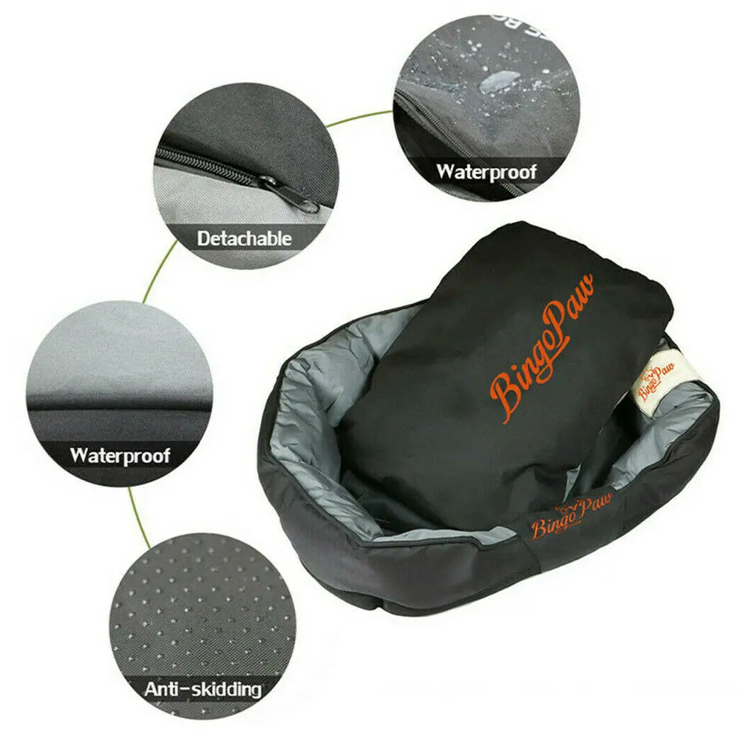 BINGOPAW Waterproof Orthopedic Sofa Dog Bed Washable Pet Cushion
