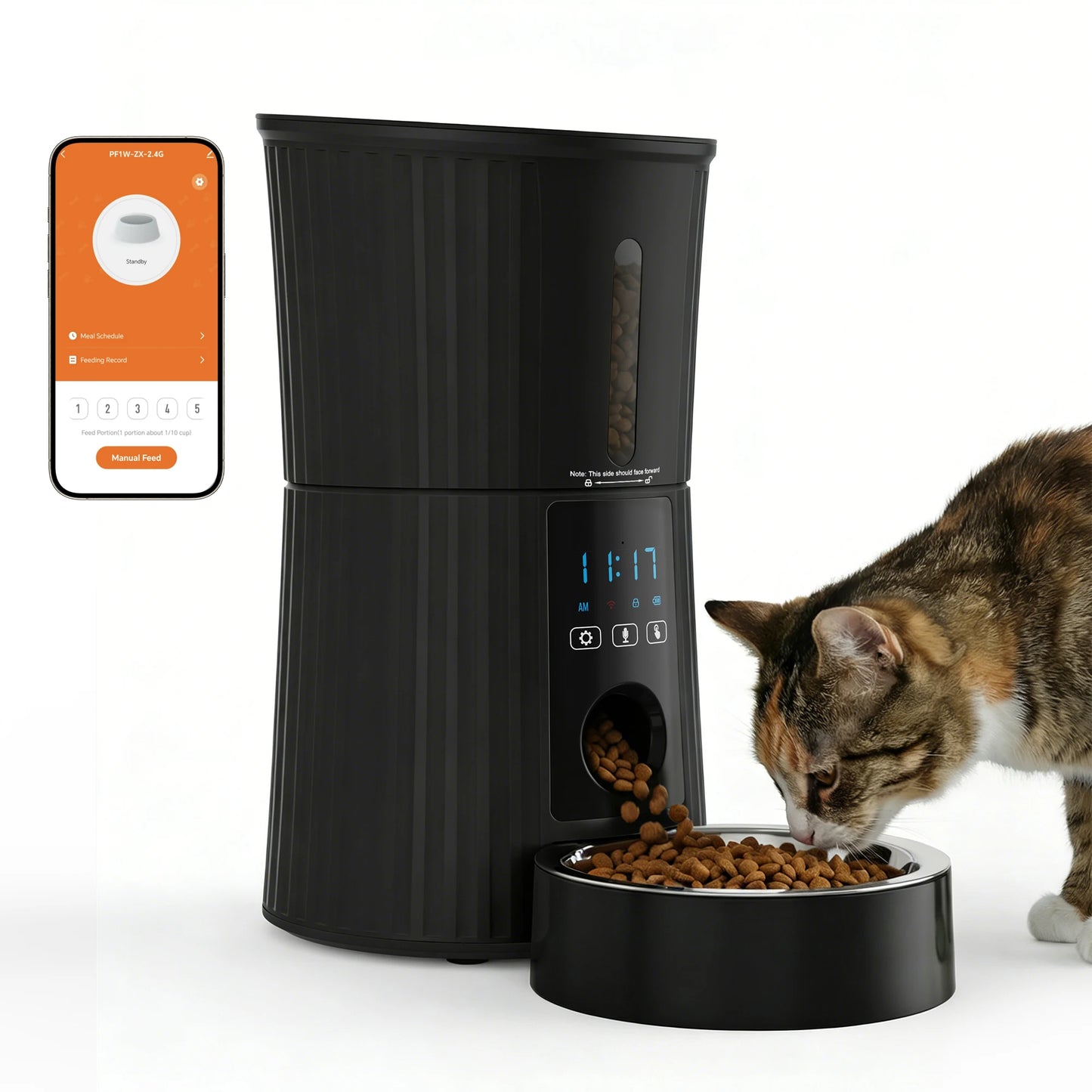 Automatic WiFi Cat Feeder With App Control And Dual Power