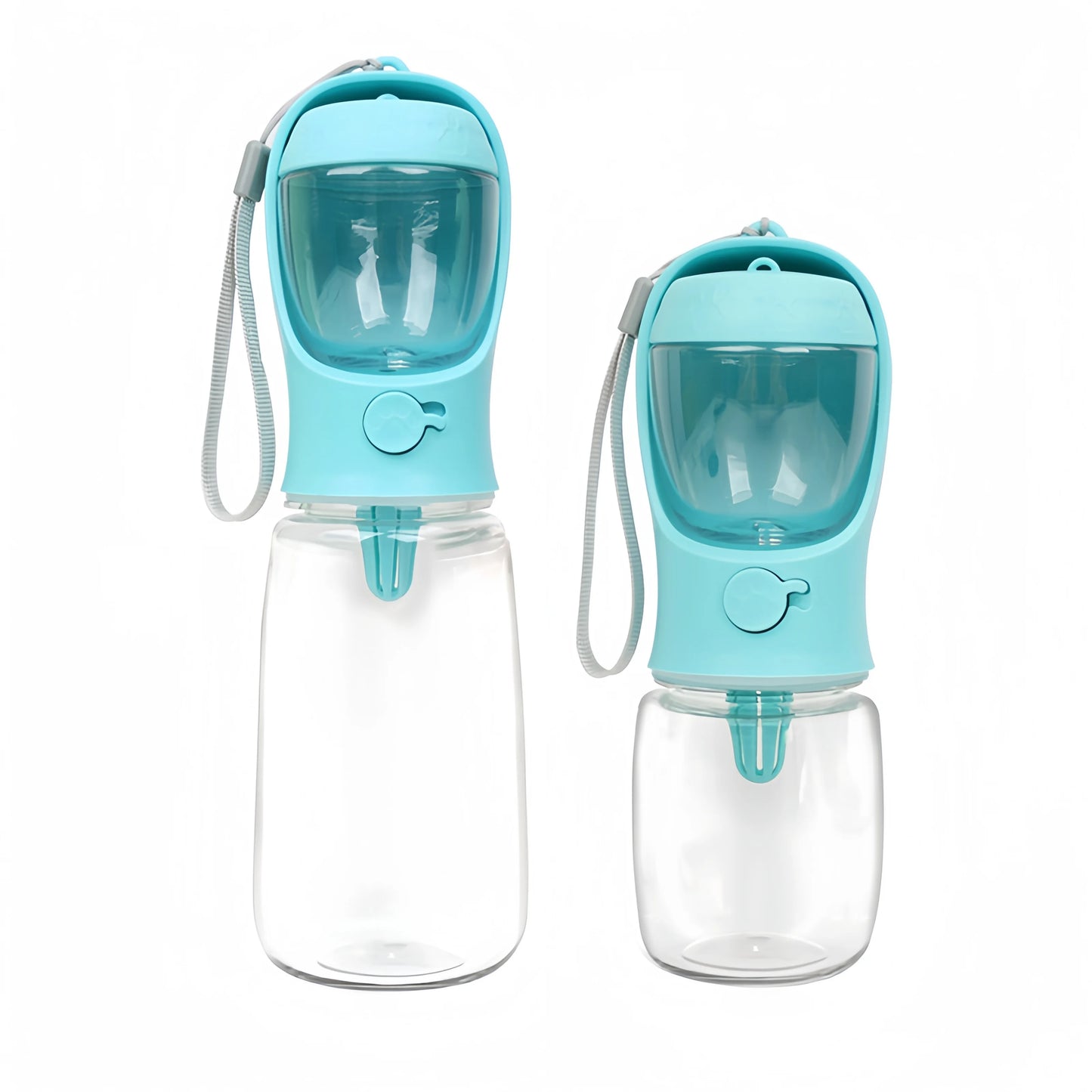 Portable Dog Cat Water Bottle With Storage And Travel Cap