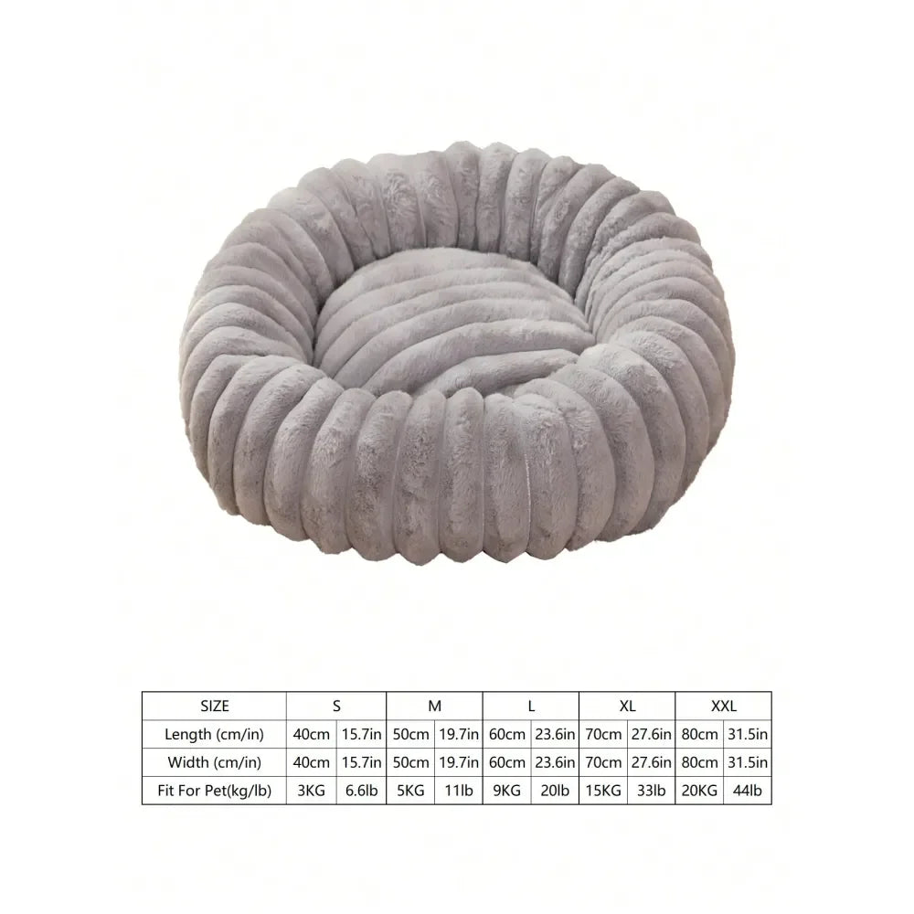 Cozy Plush Thick Dog Bed For Small To Large Pets And Comfort