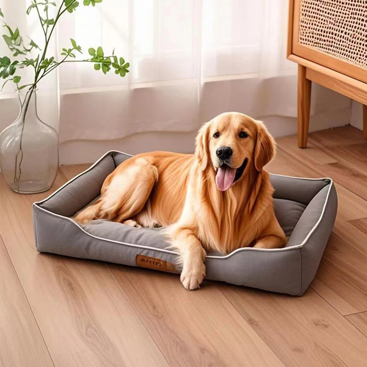 Four Season Square Dog Bed Sofa Style Cushion For Pets