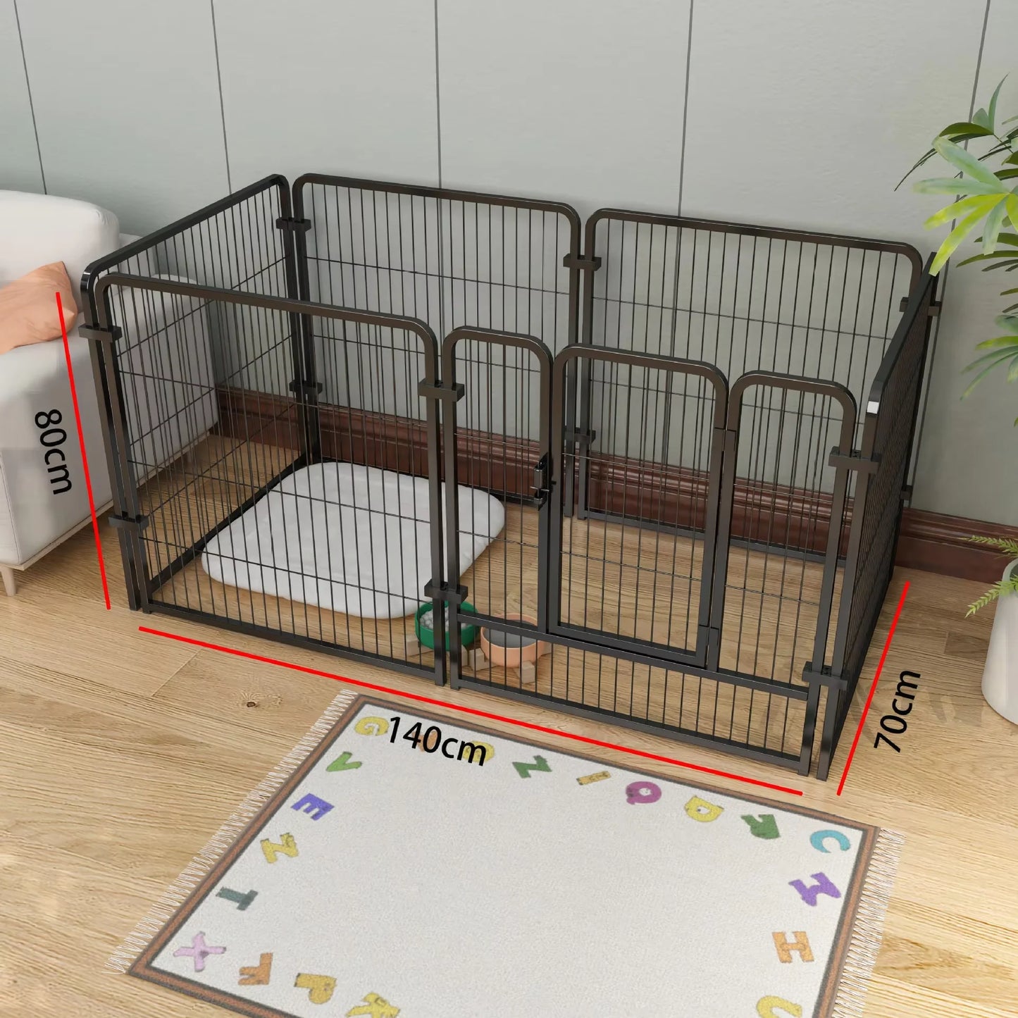 Heavy Duty Stainless Steel Foldable Pet Exercise Kennel