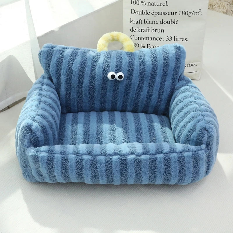Winter Warm Cat Nest Bed For Small Dogs Kennel Cushion
