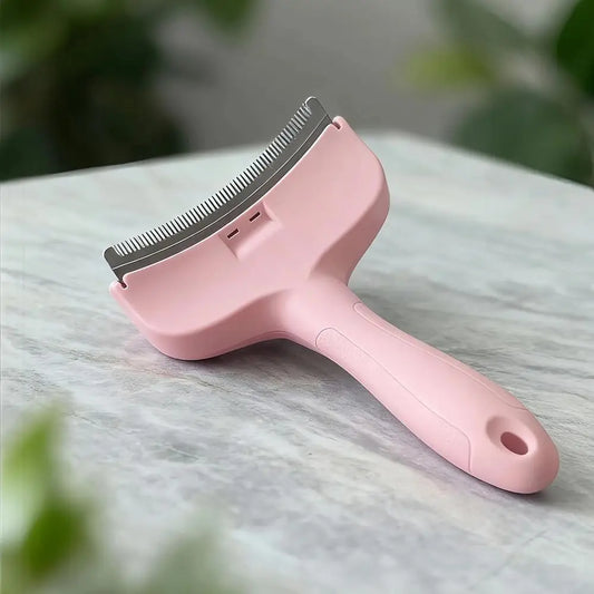 Deshedding Brush With V Shaped Teeth For Small Dogs And Cats