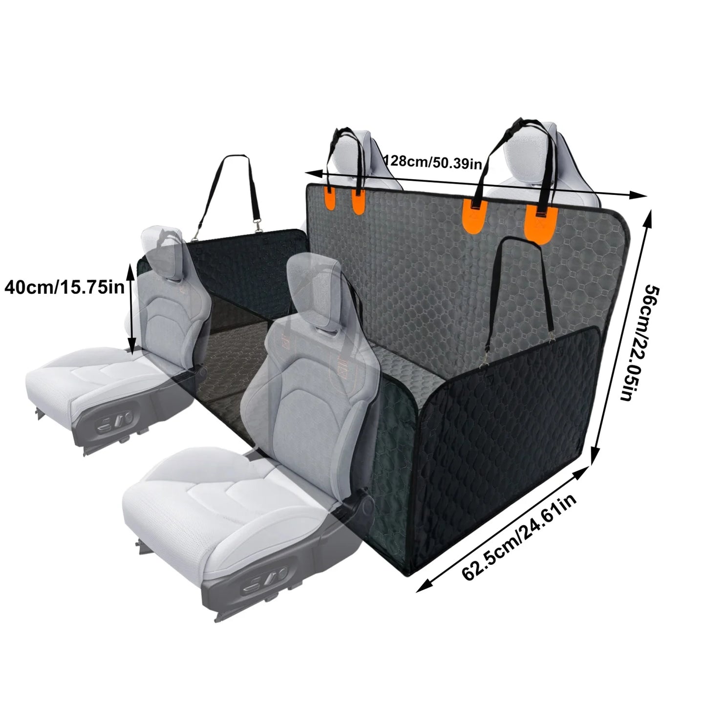 Bingopaw Waterproof Dog Car Seat Cover And Hammock Protector