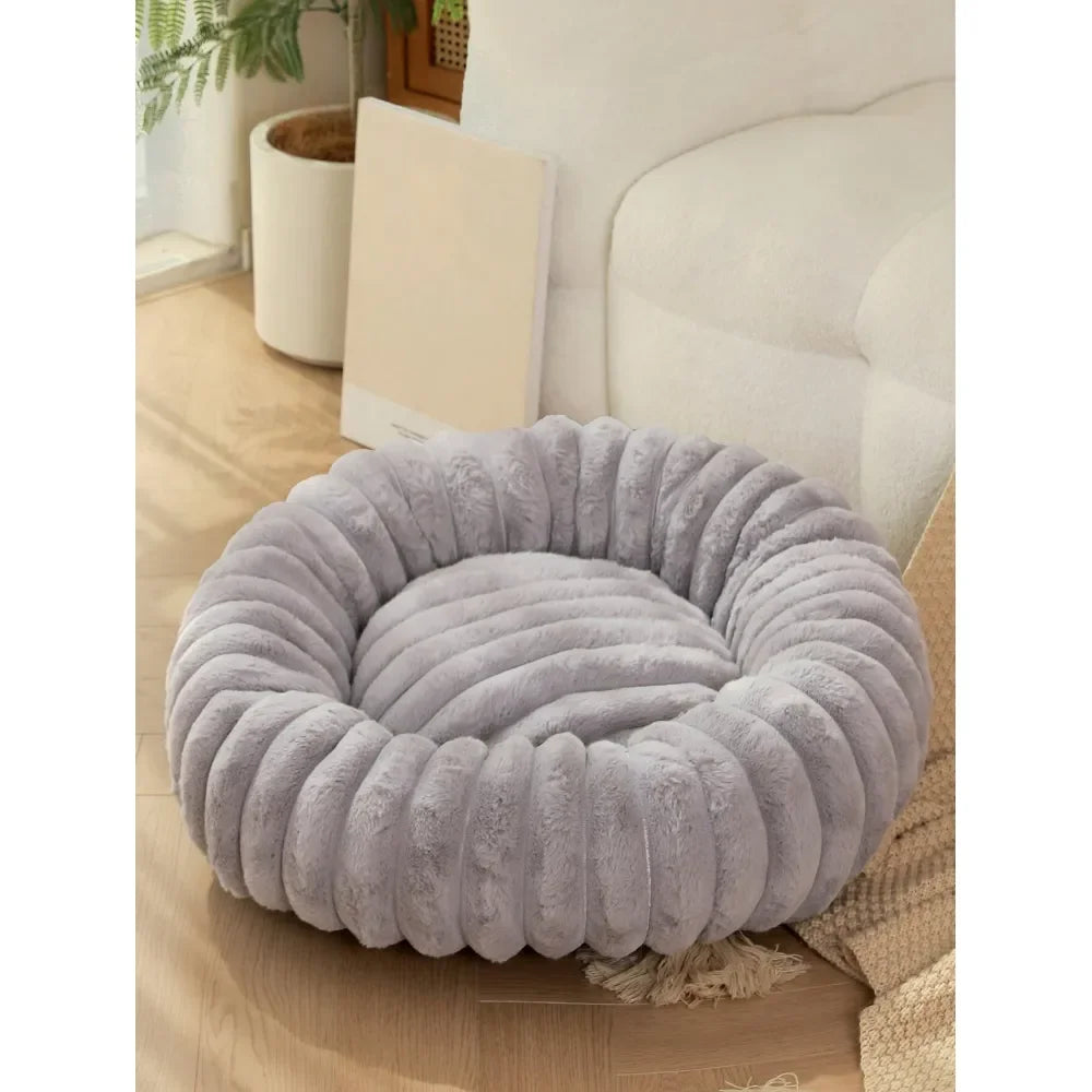 Cozy Plush Thick Dog Bed For Small To Large Pets And Comfort