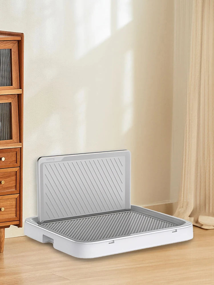 Alloet Dog Potty Tray With Pee Wall Pan Indoor Toilet
