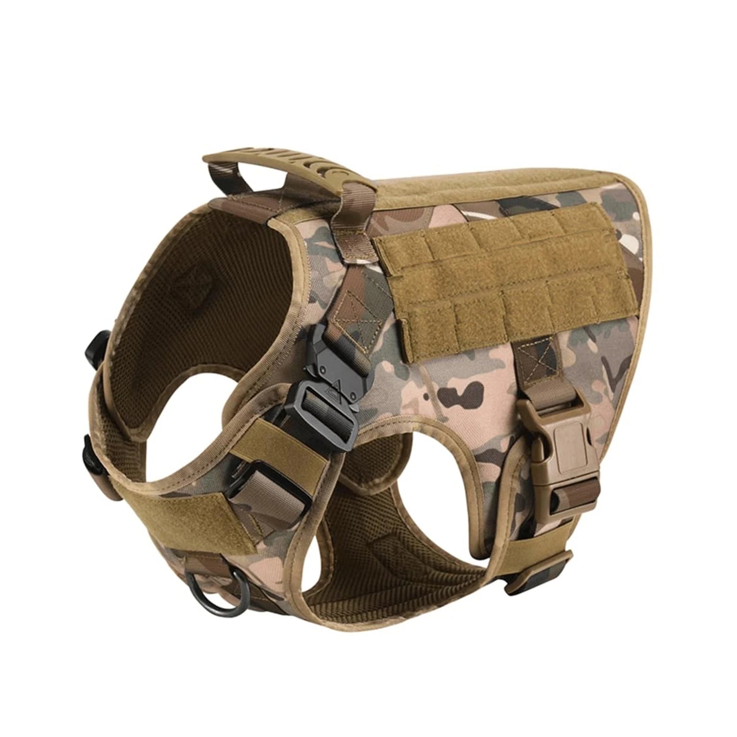 Tactical Dog Harness Vest With Molle Pouches For Large Dogs