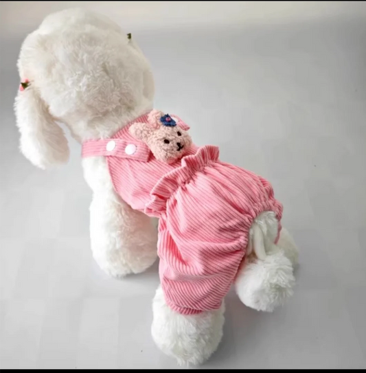 Cute Dog Strap Jumpsuit Overalls For Comfortable Everyday Wear