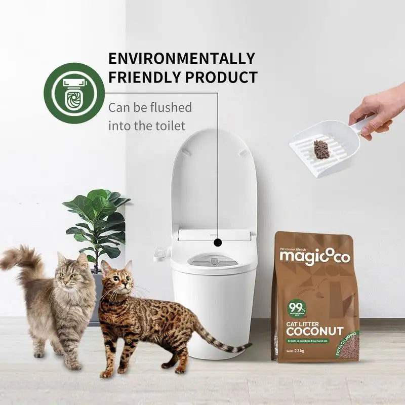 Bioline Coconut Cat Litter Odor Control Flushable Natural