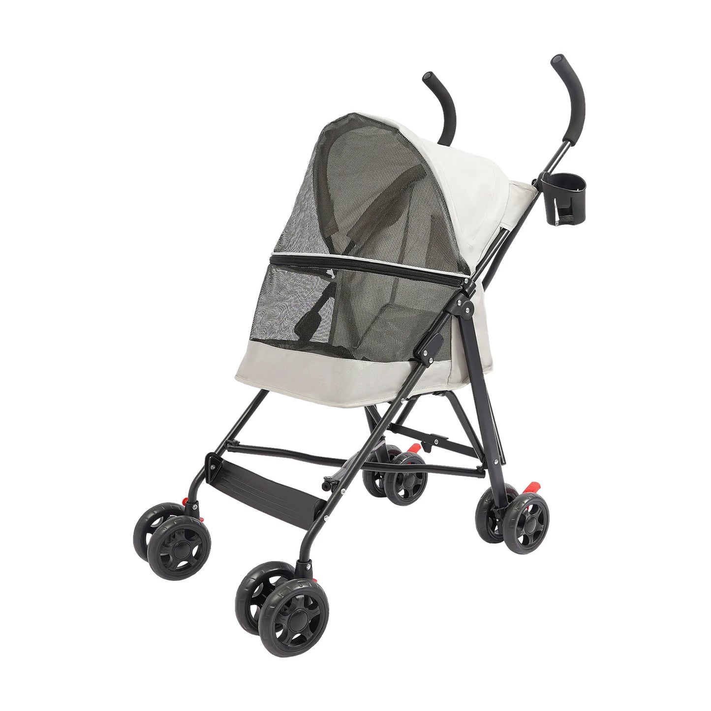 Pet Stroller For Small Dogs Cats Lightweight Foldable 360 Wheels