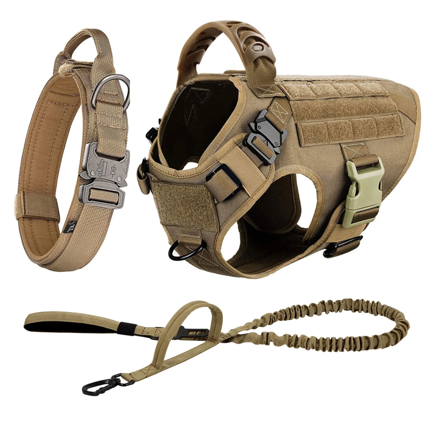 Padded Quick Release Dog Harness And Leash Set For Training