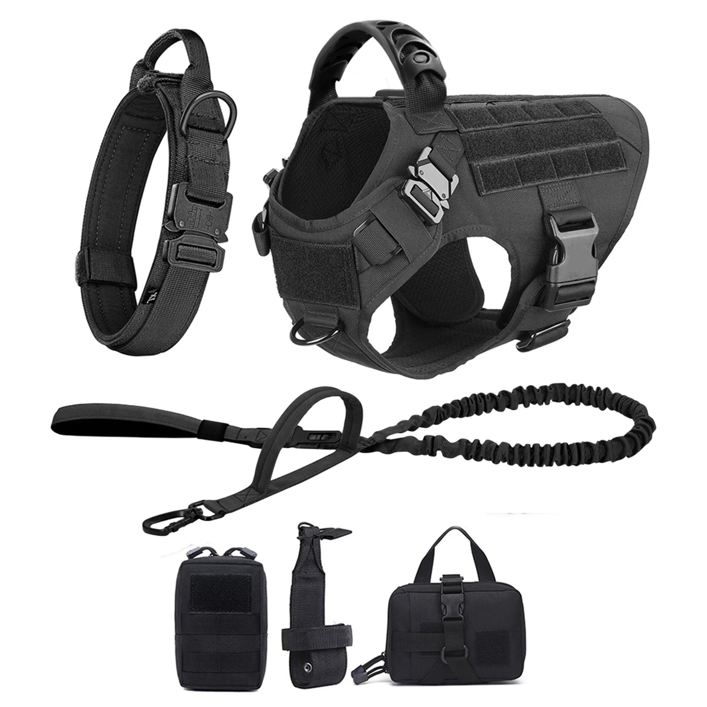 Padded Quick Release Dog Harness And Leash Set For Training