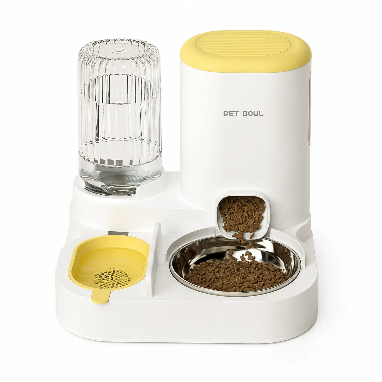 Automatic Pet Feeder And Water Dispenser Detachable Easy Clean