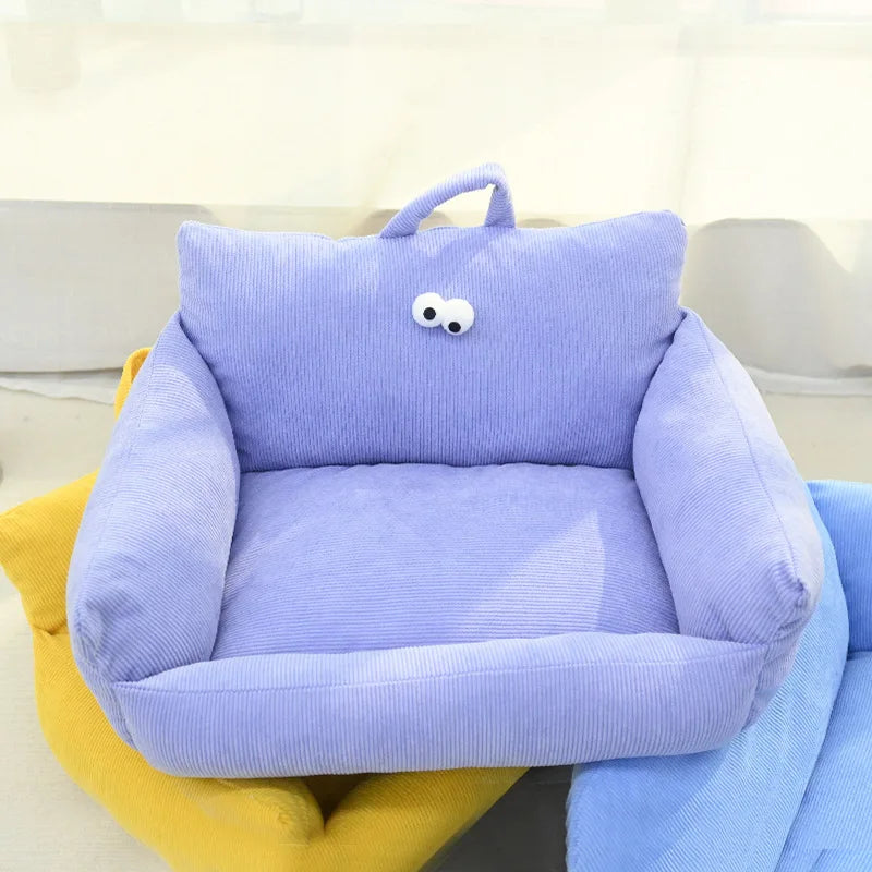 Winter Warm Cat Nest Bed For Small Dogs Kennel Cushion