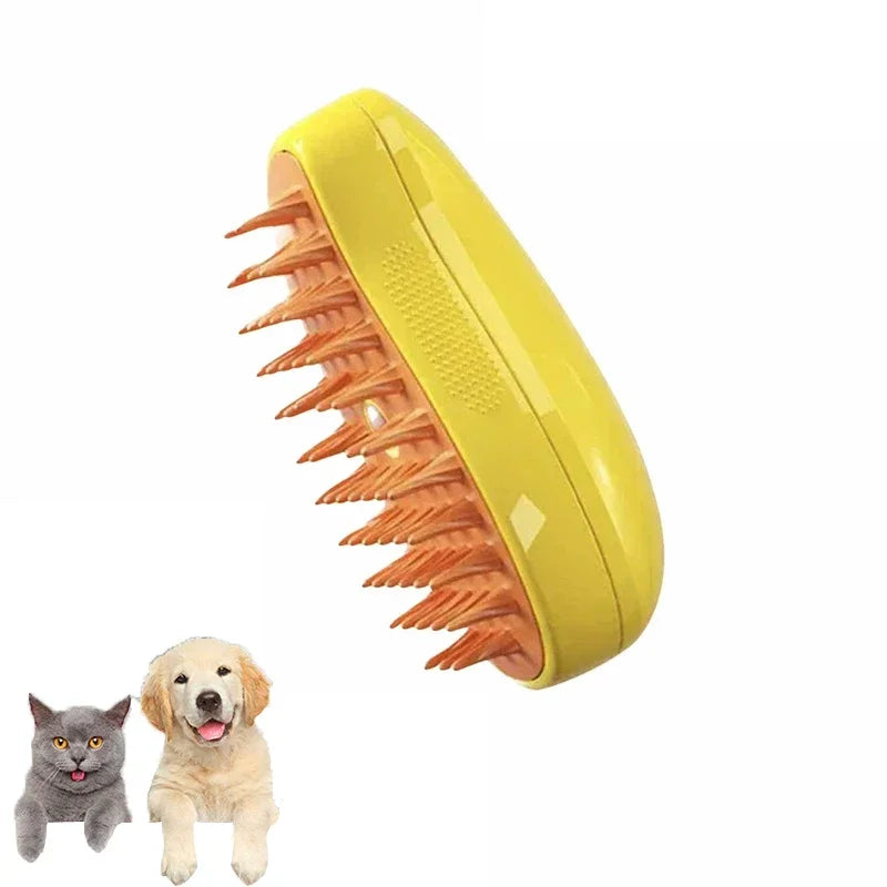 Cat Dog Steamy Brush 3 In 1 Electric Grooming Sprayer For Pets