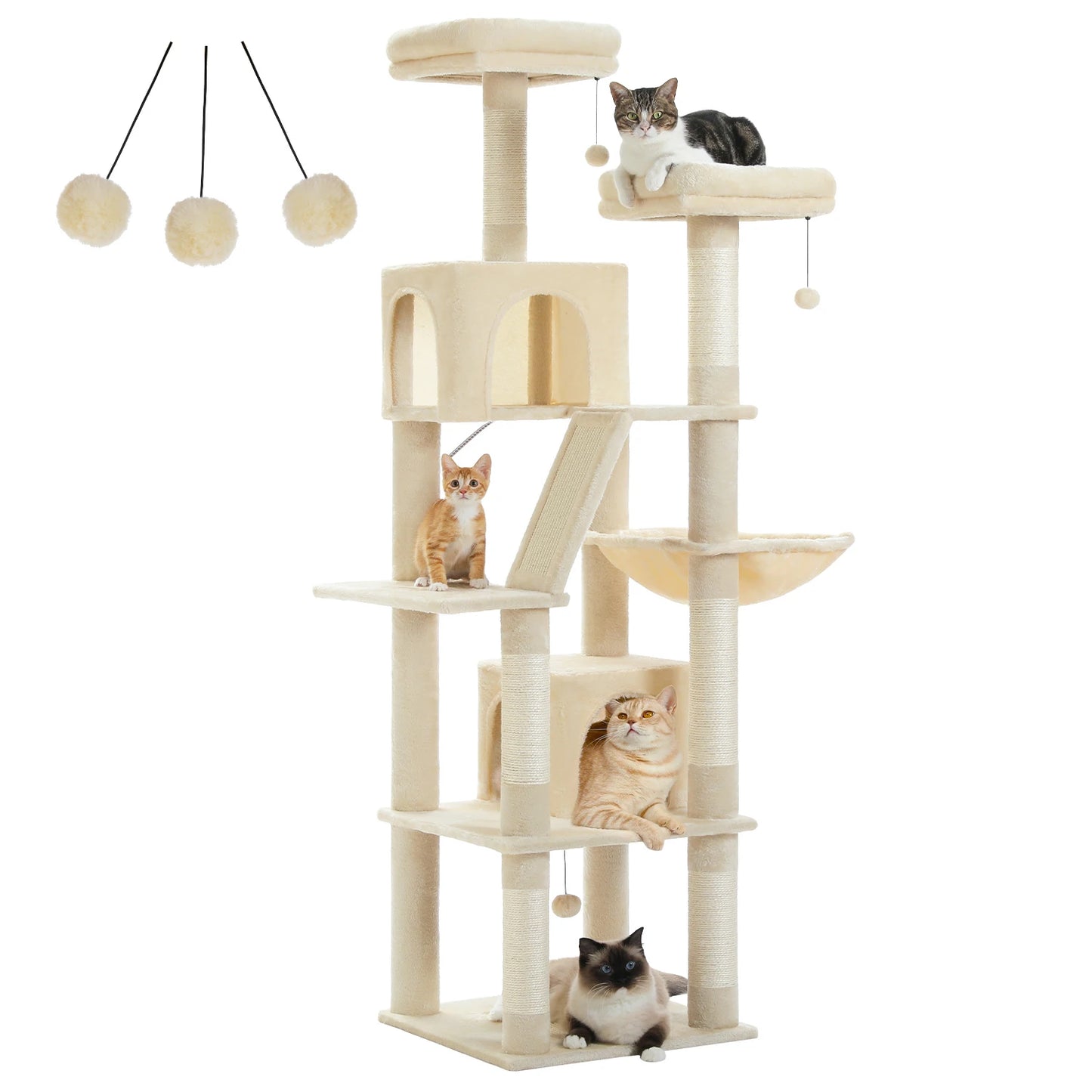 PAWZ Road Large Cat Tree Tower Indoor Scratching Posts