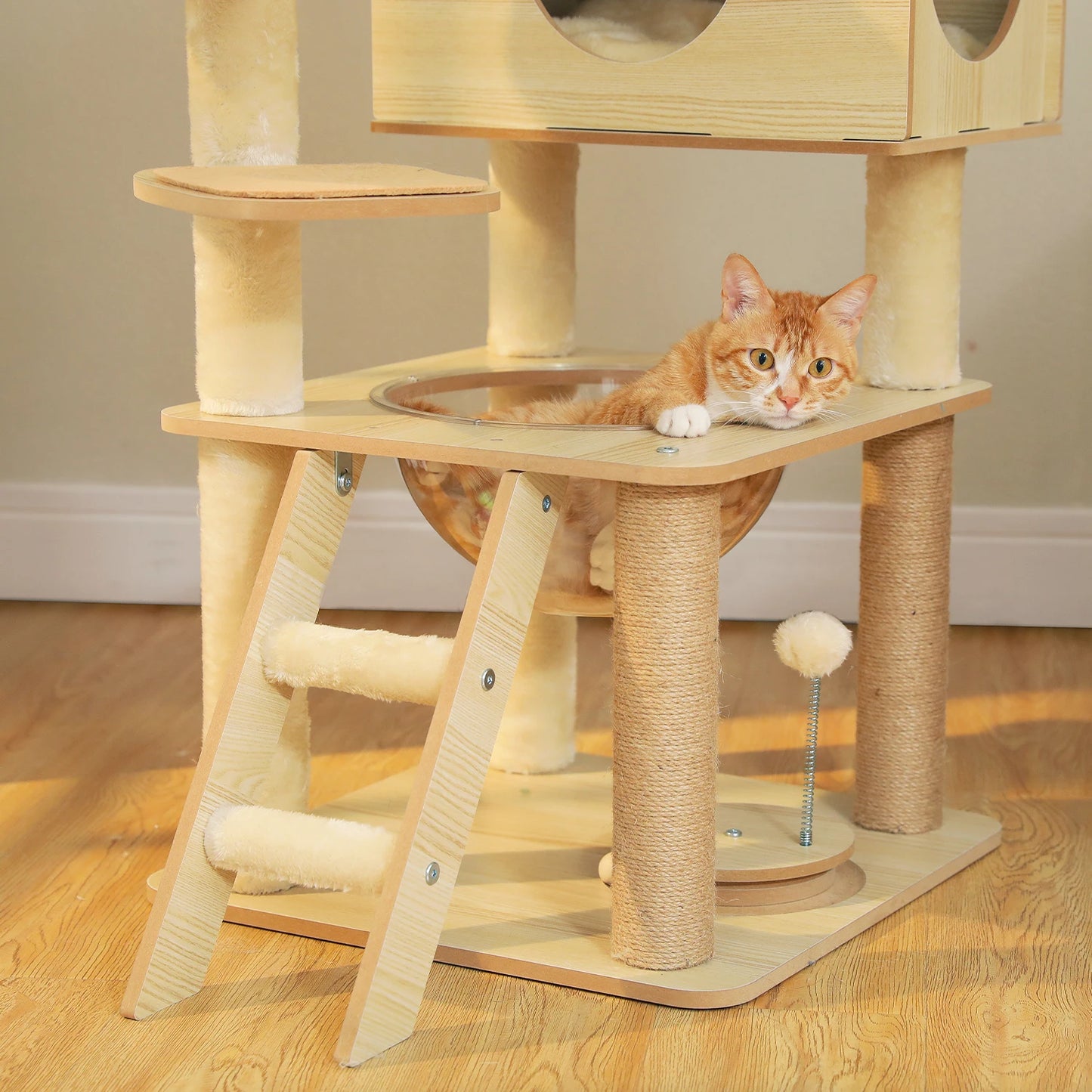PAWZ Ro Multi Level Cat Tree With Scratching Posts Hammock