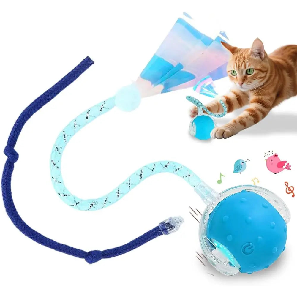 Two RaTails Interactive Cat Ball Toy With 360 Rolling Action