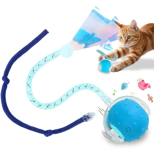 Two RaTails Interactive Cat Ball Toy With 360 Rolling Action