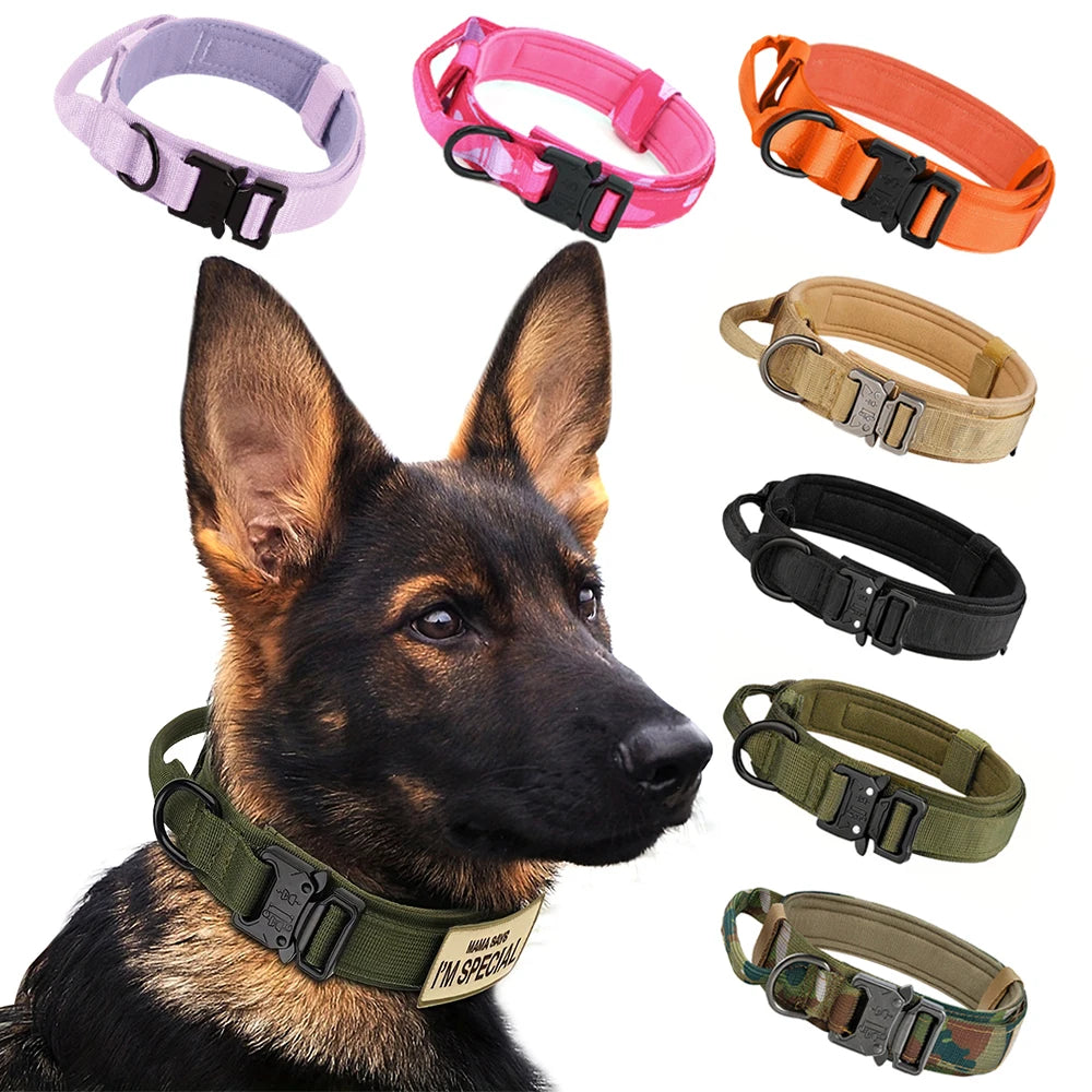 Adjustable Tactical Dog Training Collar And Leash Set Quick Release