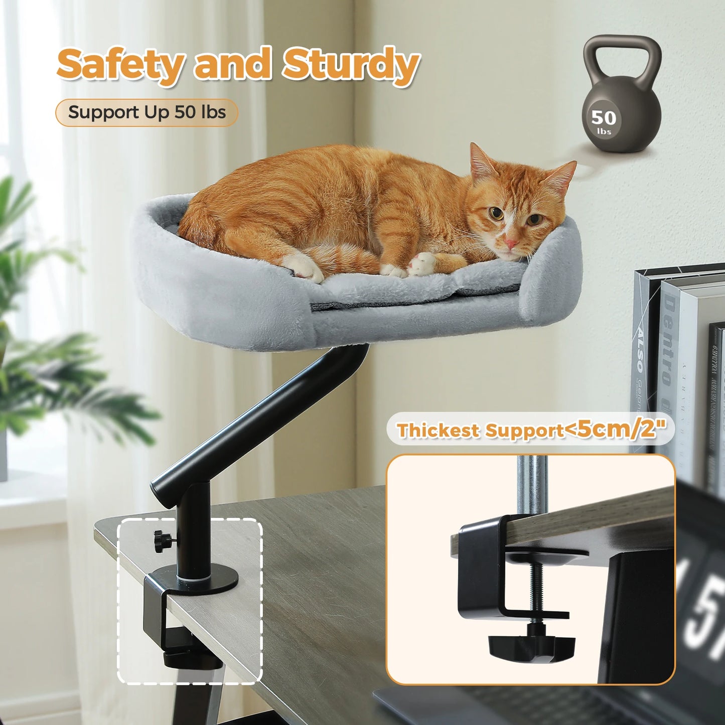 PAWZ Road Adjustable Rotatable Cat Desk Bed And Cat Hammock