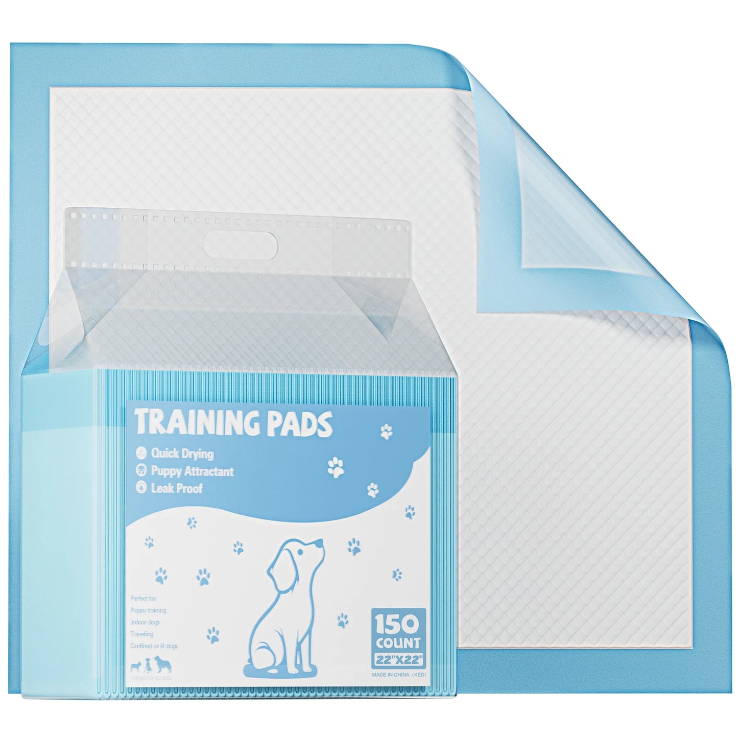 150 Count Disposable Underpads For Dogs And Cats Quick Dry