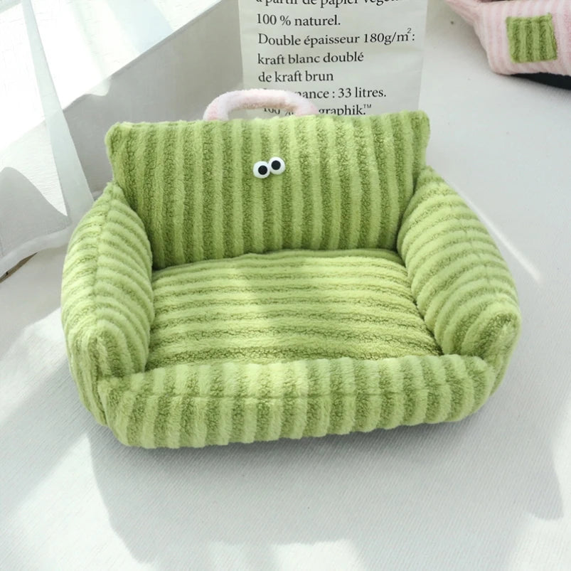 Winter Warm Cat Nest Bed For Small Dogs Kennel Cushion