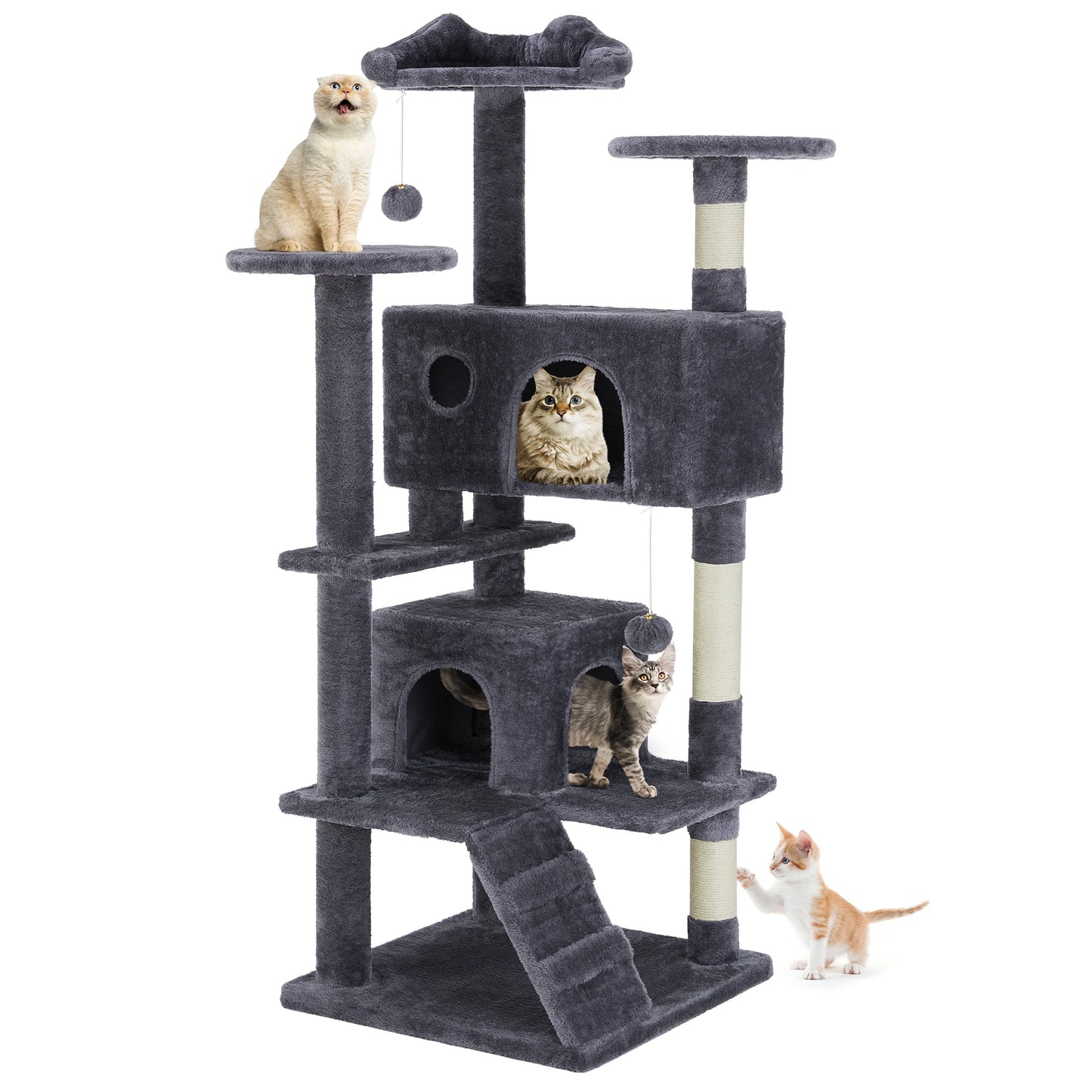 MCQ Indoor Cat Tree Tower With Platforms And Sisal Post
