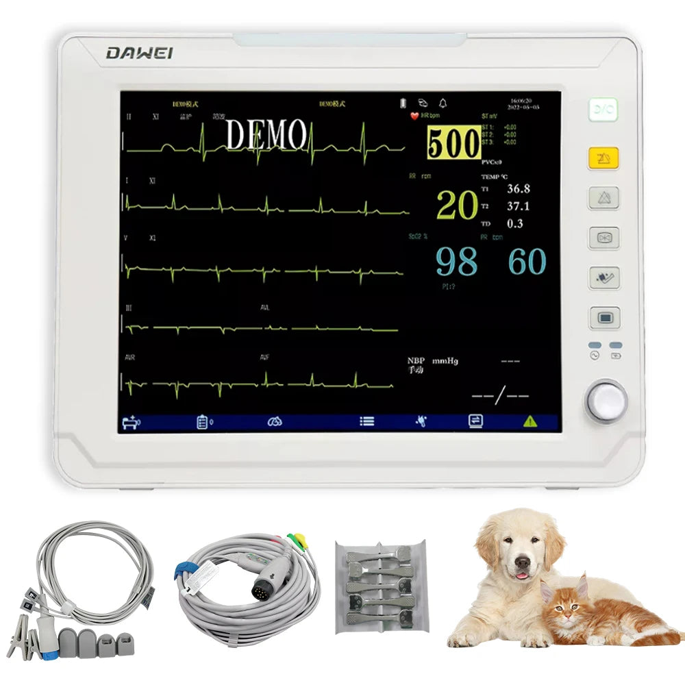 Dawei Six Parameter Portable Veterinary Patient Monitor
