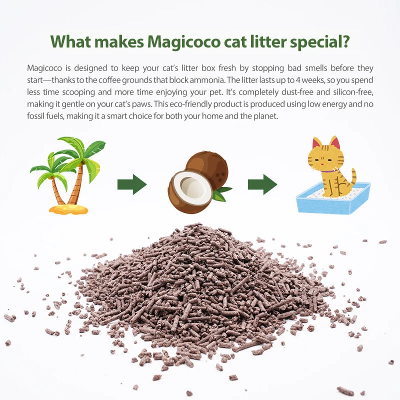 Bioline Coconut Cat Litter Odor Control Flushable Natural