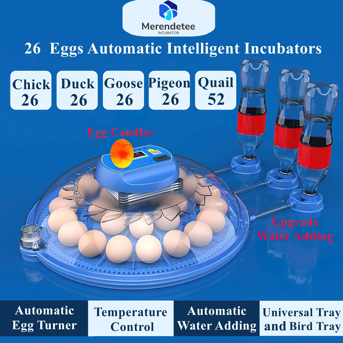 Automatic Egg Incubator For 26 To 52 Eggs With Water