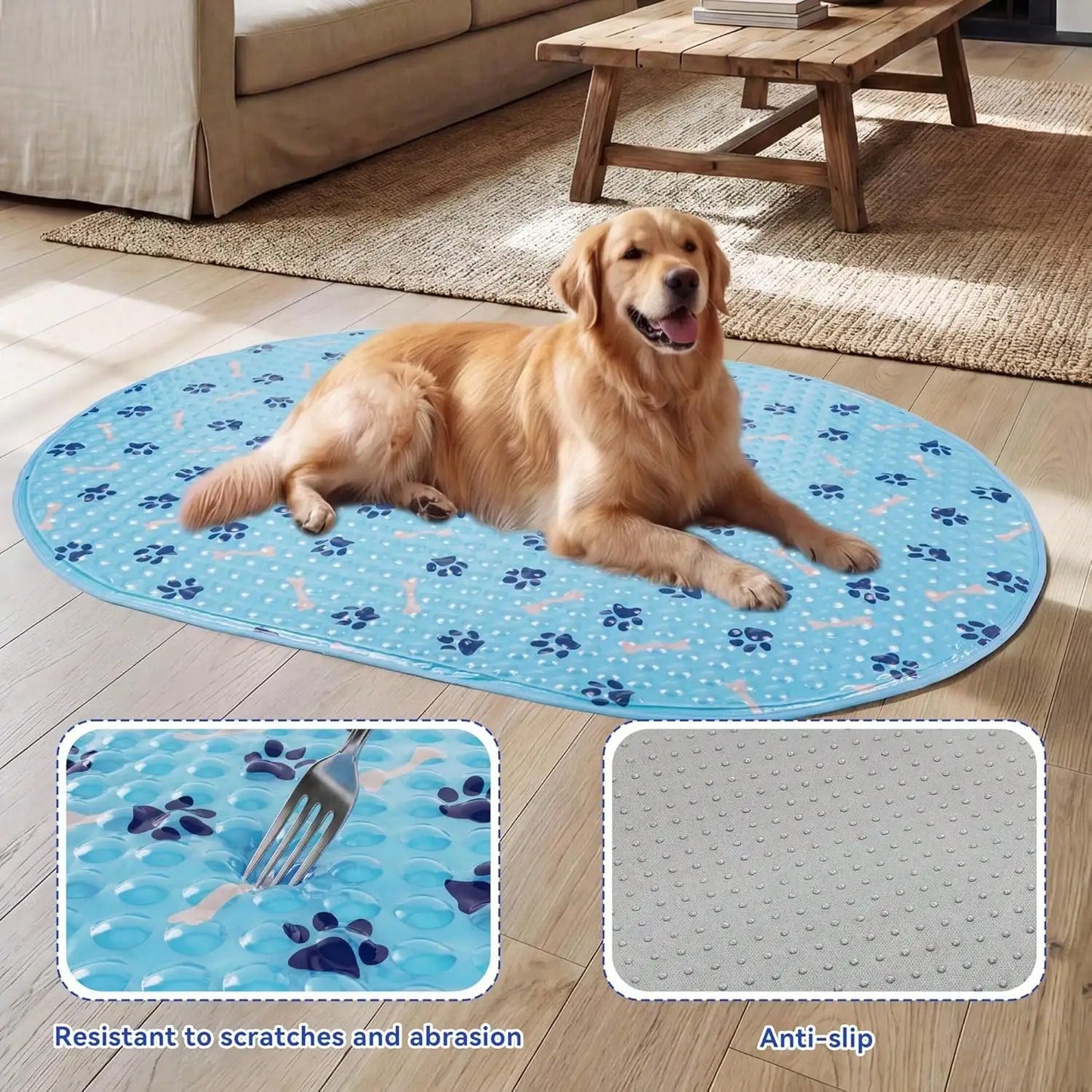 Gel Pet Cooling Mat With Non Slip Waterproof Surface For Dogs