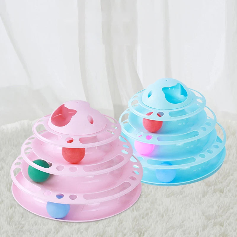 AEDG Interactive Cat Toy Tower For Pets Fun Cat Accessories