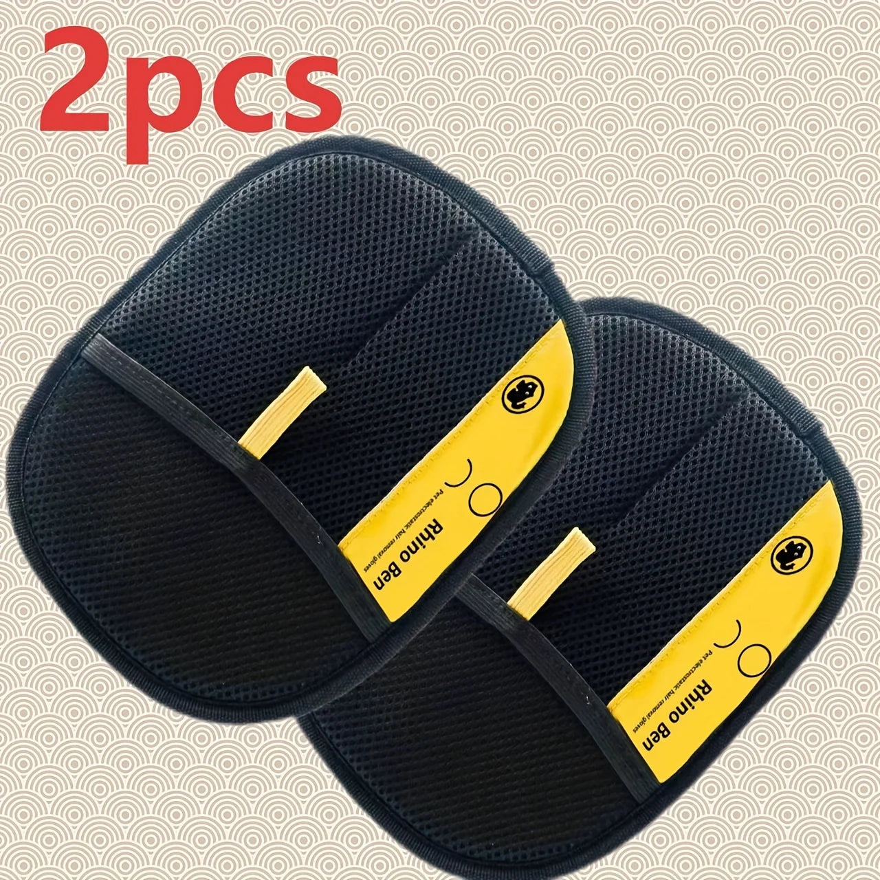Pet Hair Removal Gloves 2 Piece Double Sided Grooming Gloves
