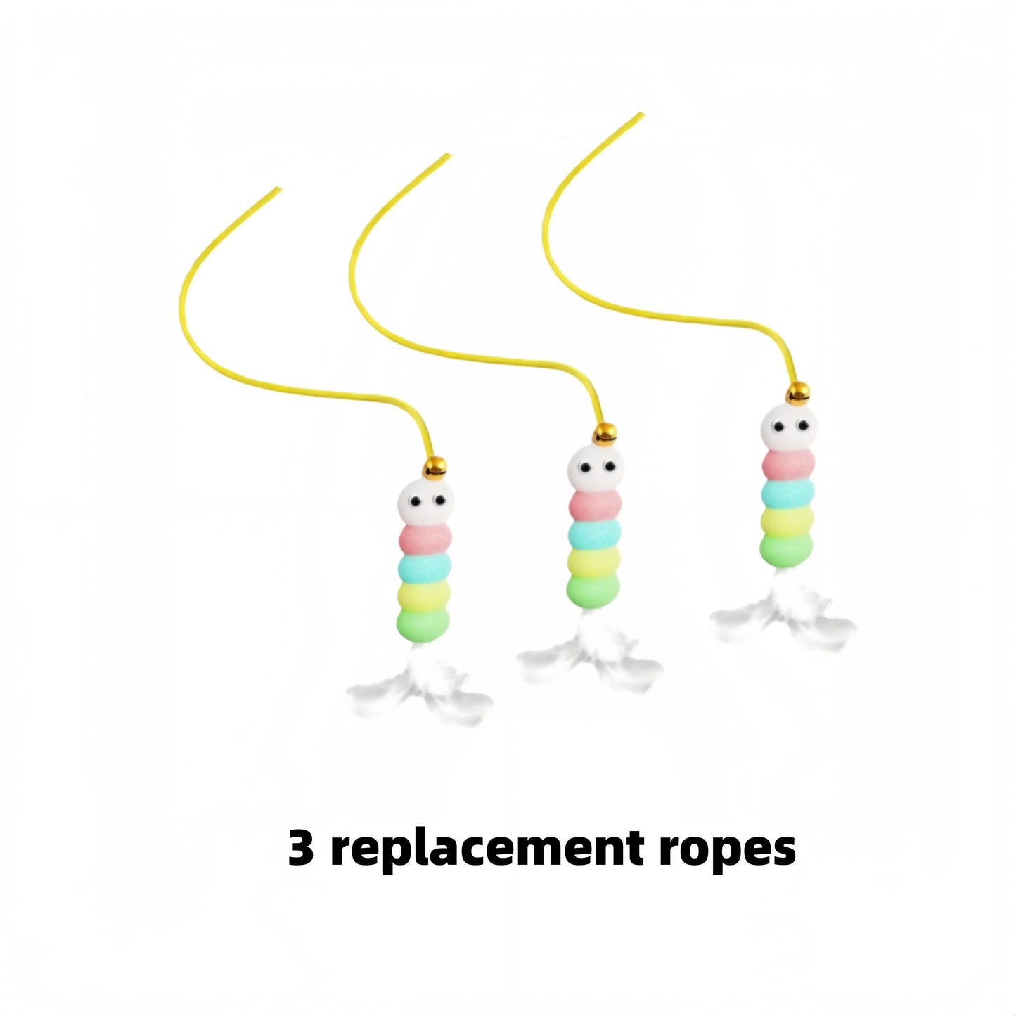 Electric Cat Toy With Ropes Auto Swing Feather Teaser