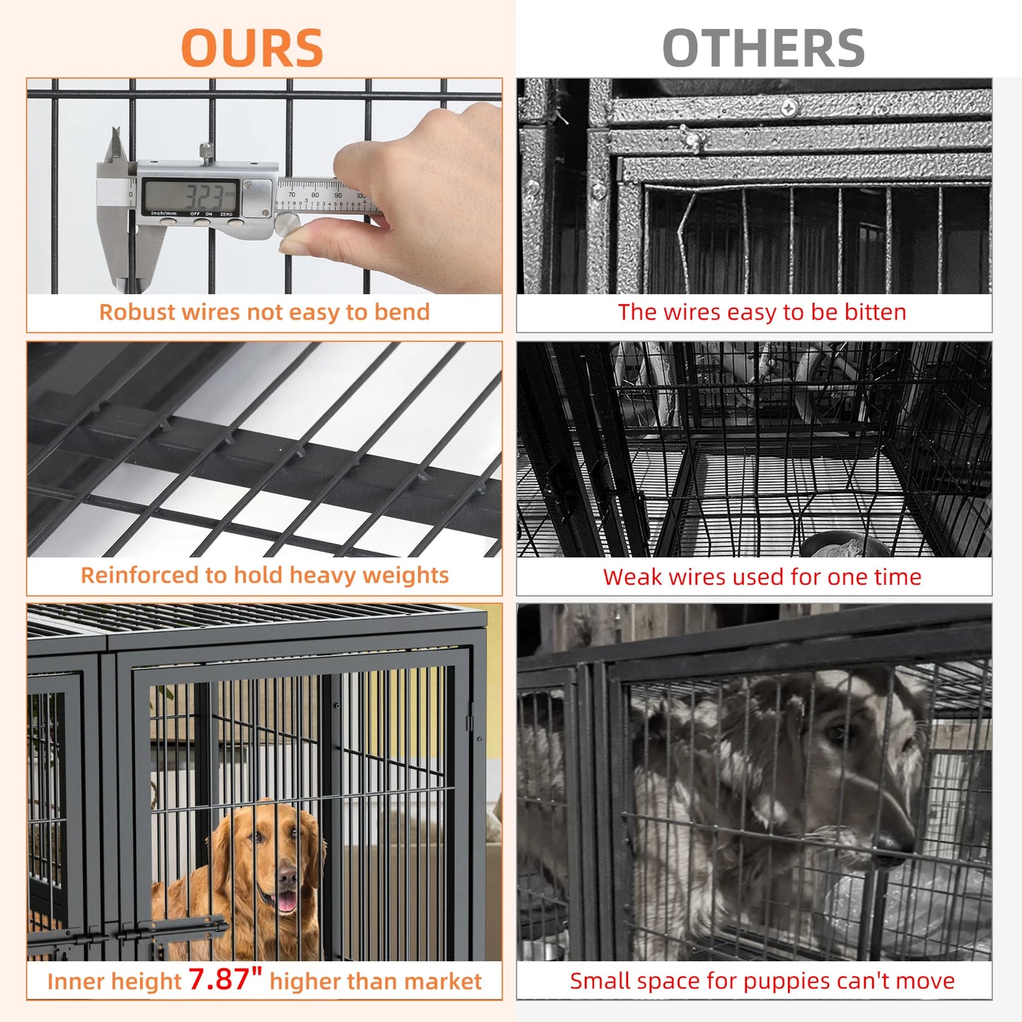 BINGOPAW Jumbo Metal Pet Playpen With Steel Lock And Trays