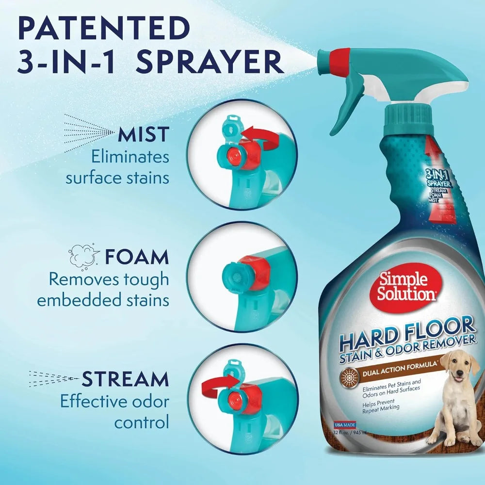 XMSJ Pet Stain Odor Remover For Hard Floors Enzyme Cleaner
