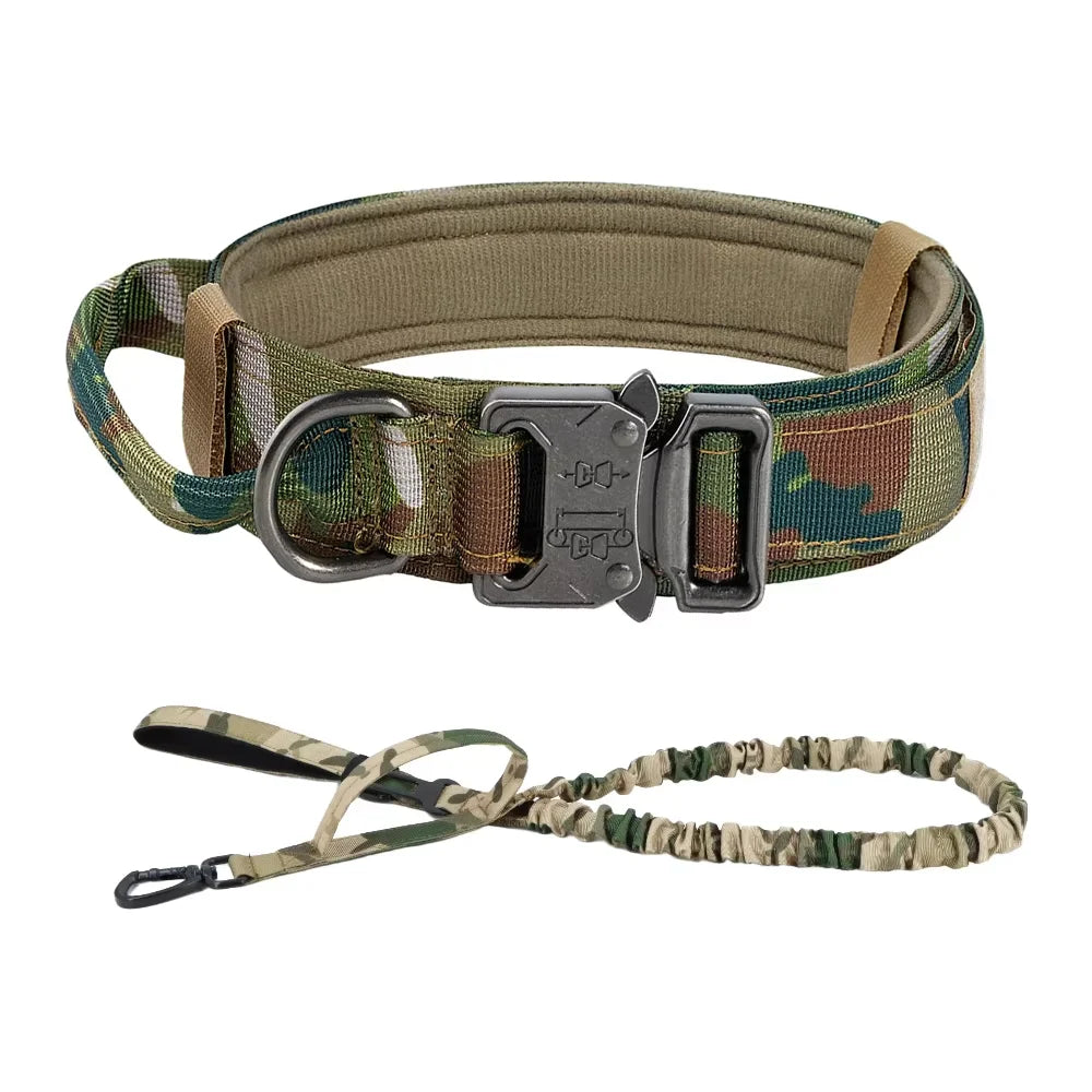 Adjustable Tactical Dog Training Collar And Leash Set Quick Release