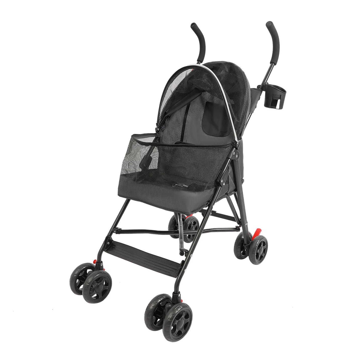 Pet Stroller For Small Dogs Cats Lightweight Foldable 360 Wheels